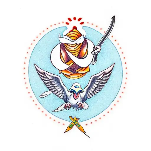 A Dove Carrying A Prostate Cancer Ribbon