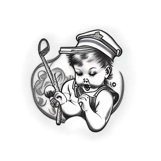 Baby Whisking Mothers Finger