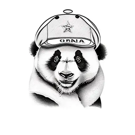 Panda Con Gorra