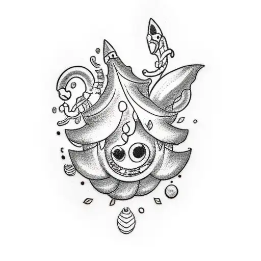 Upper Arm Tattoo Depicting The Mario Character Piranha Plant