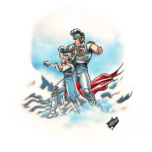 Captain Levi And Jaeger Titan At The Background Front Attack Of The Titans