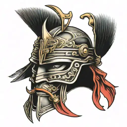 Kids Names Around Samurai Helmet