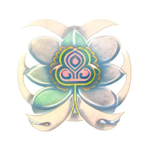 Four Leaf Clover With Banner Underneath