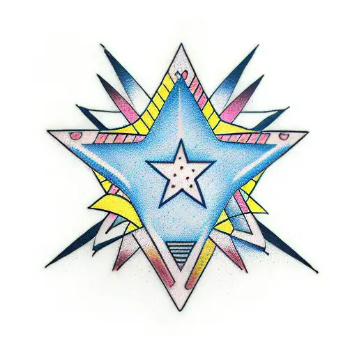 Vinyl With A Lepoard Print Star In The Middle