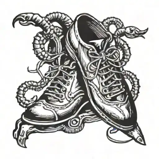 Shoe With A Scorpion In It