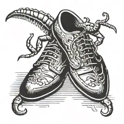 Shoe With A Scorpion In It