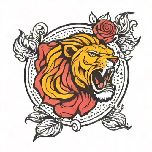 Football Rose Lions Mouth Like