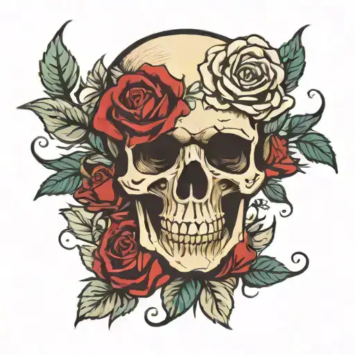 Skull And Roses