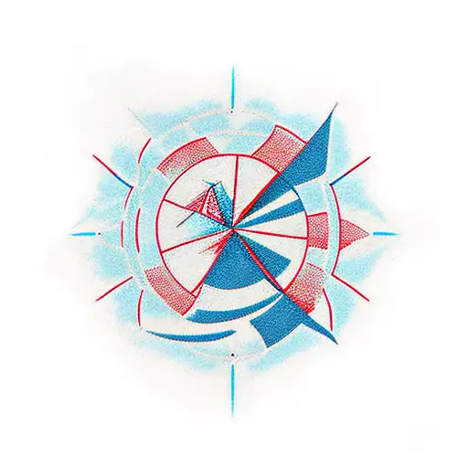 Almaty Mountains And The Wind Rose And Swallow