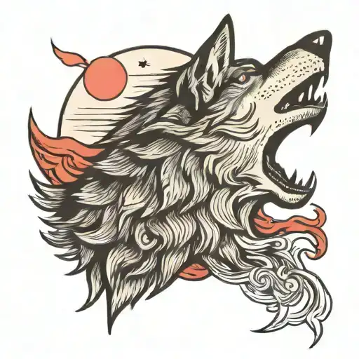 Wolf Howling At The Moon