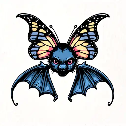 Bat With Butterfly Wings
