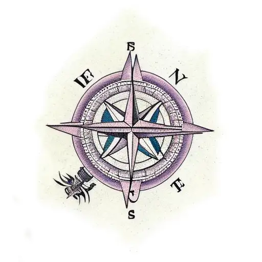 Family With Names And Compass