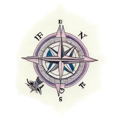 Family With Names And Compass