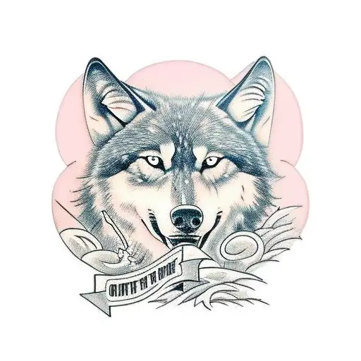 Scenery With Wolf And Tractor