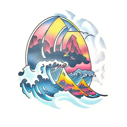 Surf And Mountain