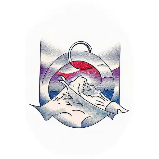 An Hourglass Where The Top Half Represents Arizona And The Bottom Represents California