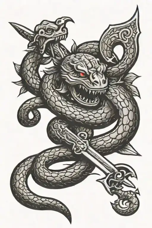 A Sword And A Snake