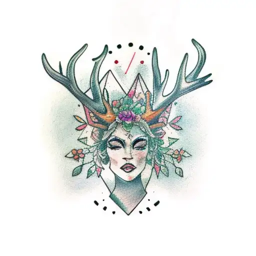 Gemini Forest Goddess Sleeve Antlers