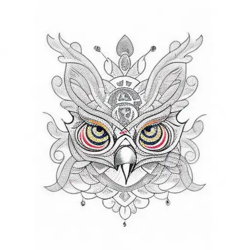 Bird In Cage Made Of Intricate Geometric Patterns