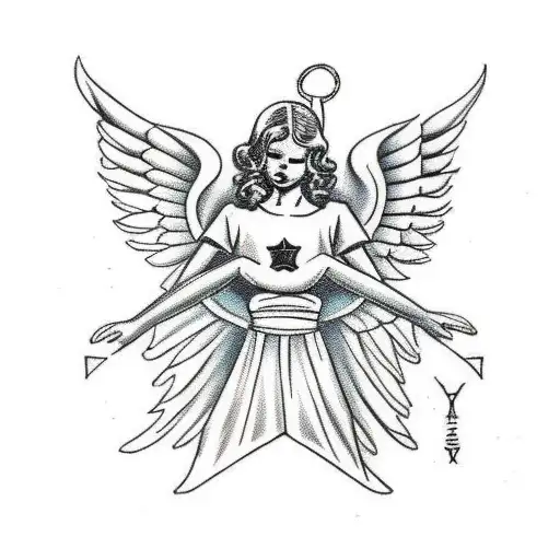 Angel With World Map