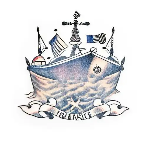 Black Ink French Boat