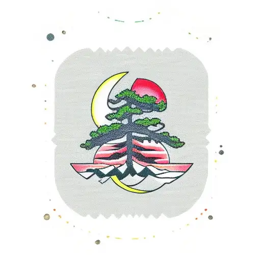 Florida Pine With A Half Moon