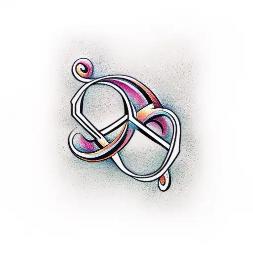 Infinity Symbol With Hearts And The Letters P T V