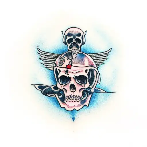 Grim Reaper Holding The Planet Mars