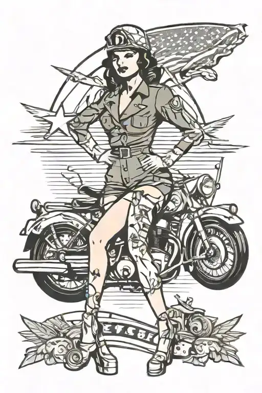 Military Pinup Girl