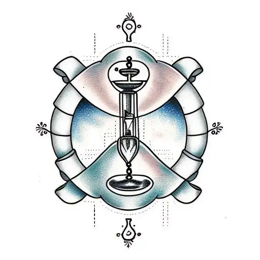 Hourglass With The Word Patience Under It