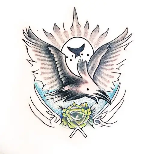 Raven With Irish Music