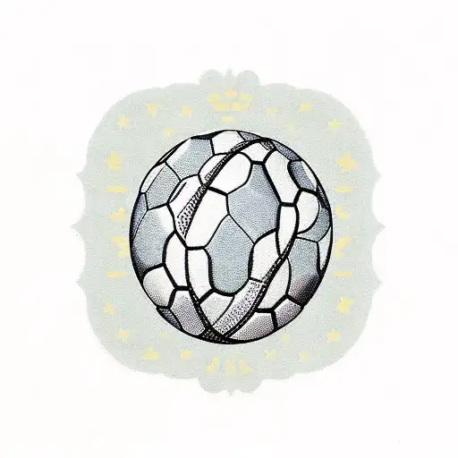 A Football With Food Patterns