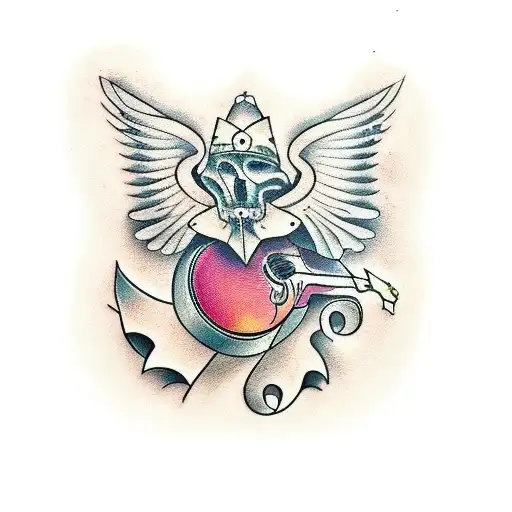 Guitar Music Notes Tribal