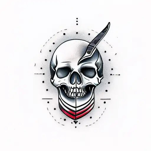 Knife Skull Heart