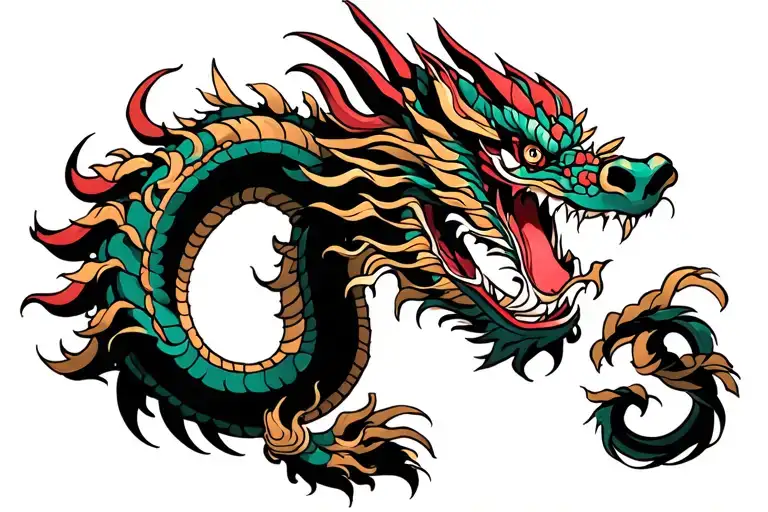 Japanese Dragon Wrapped