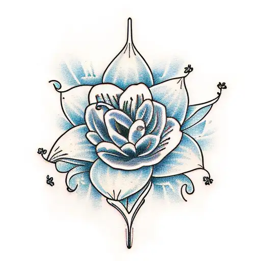 Lily Flower With Wings