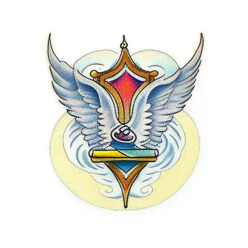 Angel Wings For Left Forearm