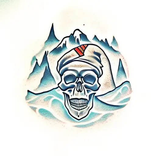 Skull Hiking Mountains