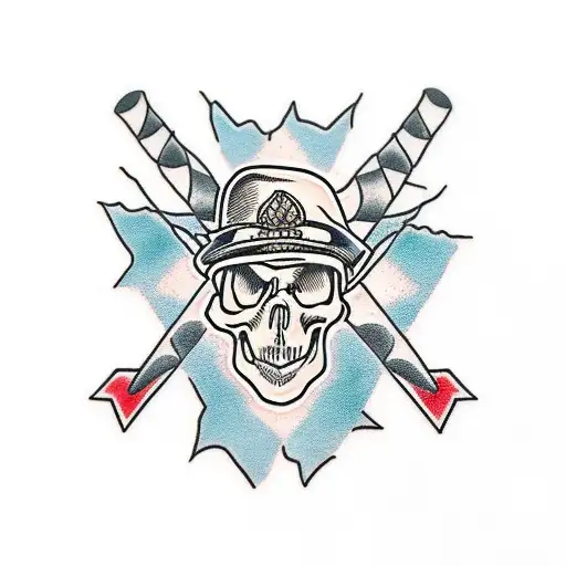 Skull Hike Crossed Logs