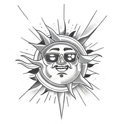 Man Falling Away From Sun