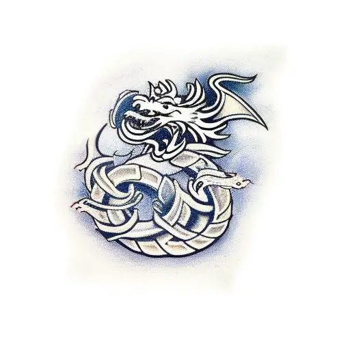 Knot Viking Dragon