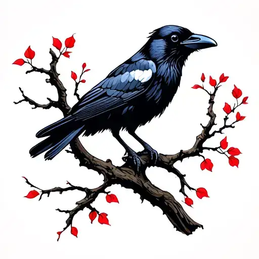 Crow In Tree Thriller