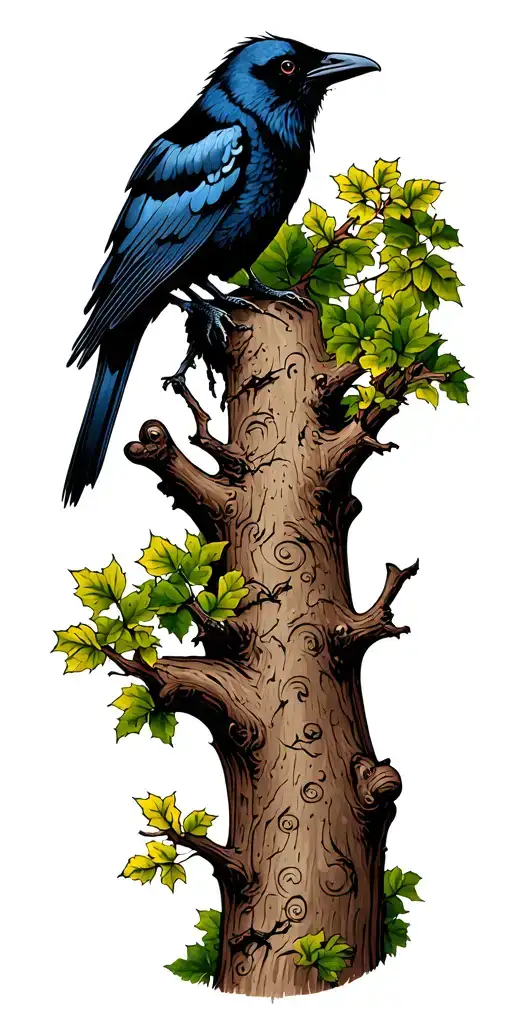 Crow In Tree Thriller