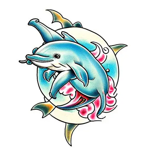 Dolphin Riding An Elephant