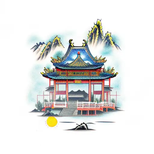 Chinese House On The Hill