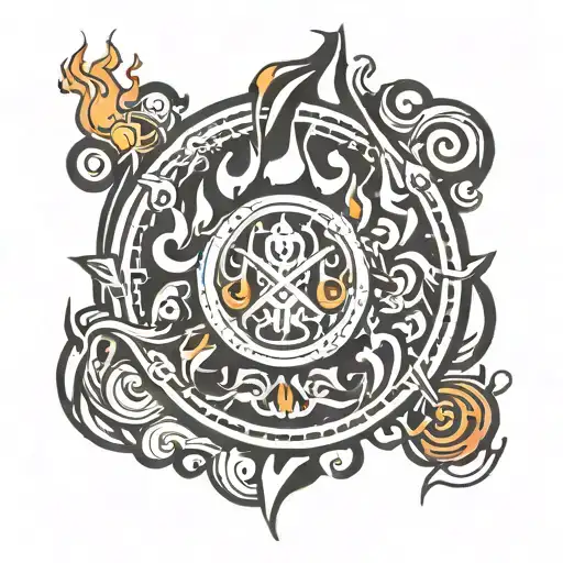 Fire Element Symbol From Avatar The Last Airbender