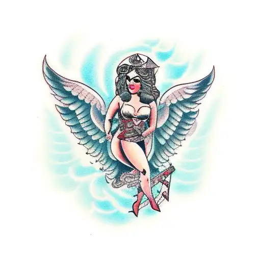 Persian Angel With Wine