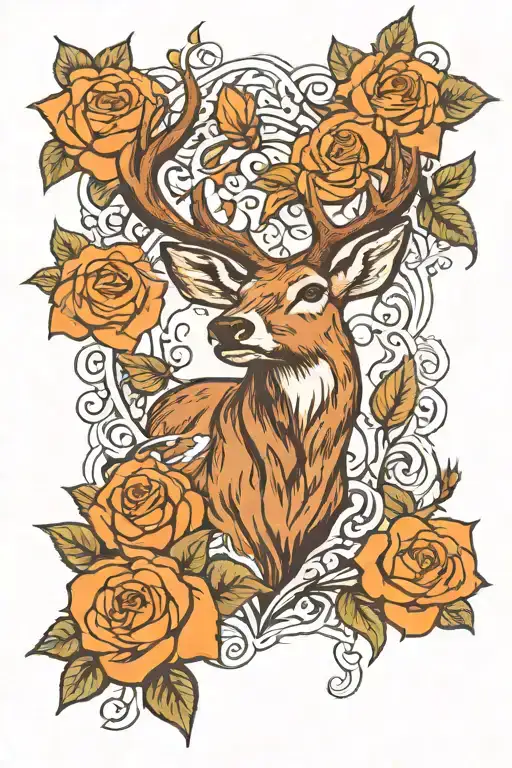 Stag And Rose Growing