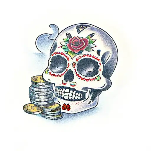 Day Of The Dead With Money