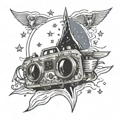 Travel Tattoo Van Starry Night Vision Goggles